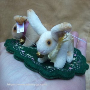 画像7: オススメです☆お買い得品☆ シュタイフ ラビットピンクッションセット 14cm　