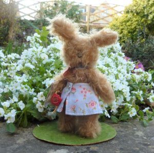 画像2: テディハーマン うさぎのニッキー 16cm