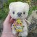 画像2: 1点もの☆Teddy Bear Loving Cuddle Bear, blue 17cm by 加藤日砂