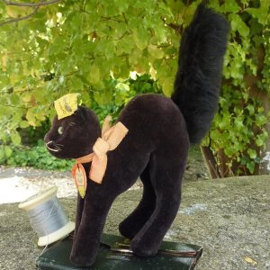 画像1: Steiff Black Tom Cat 10cm 推定1959年〜67年頃（ビンテージ）