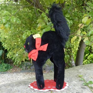 画像1: 大変貴重なお品です！ シュタイフ社アーカイブより Steiff Black Tom Cat 22cm 1972年（ビンテージ）