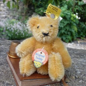 画像1: フルID付き☆ Steiff Blond Original Teddy 9 cm 推定1959〜1964年頃　（ビンテージ）