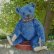画像1: 1点もの☆ Bear Bleu by Dany Melse 37cm （独） (1)