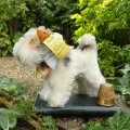 ID全てあり！ 大変良い状態です☆　8cm Steiff Foxy Fox Terrier 　推定1959年〜1964年　（ビンテージ）