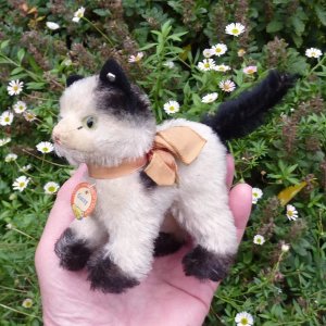 画像4: 12cm Steiff Gussy Cat 推定1950年代　（ビンテージ）