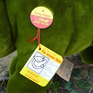 画像5: 大変貴重なお品です！ シュタイフ社アーカイブより 40cm  コージー・カバ　1986年 社内用見本モデル　（ビンテージ）