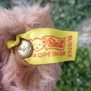 画像5: ID全てあり☆大変貴重なお品です！ シュタイフ社アーカイブより Snuffy Bear 16cm 1983年（ビンテージ）