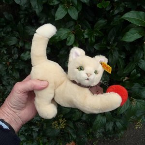 画像4: ID全てあり☆大変貴重なお品です！ シュタイフ社アーカイブより Cosy Sulla Cat 16cm 1985年（ビンテージ）