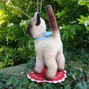 画像3: 大変貴重なお品です！ シュタイフ社アーカイブより Cosy Siam Cat 22cm 1970年（ビンテージ）