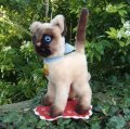 大変貴重なお品です！ シュタイフ社アーカイブより Cosy Siam Cat 22cm 1970年（ビンテージ）