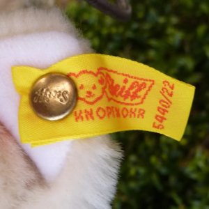 画像4: ID全てあり☆大変貴重なお品です！ シュタイフ社アーカイブより Cosy Sulla Cat 22cm 1985年（ビンテージ）