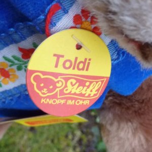 画像3: 大変貴重なお品です！ シュタイフ社アーカイブより Toldi Bear Dark Caramel 30cm 1982年（ビンテージ）