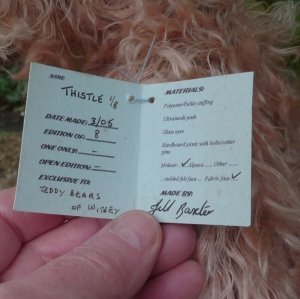 画像8: 初登場☆ シリアルナンバー 1番☆ 2005年 Thistle 43 cm by Jill Baxter （英)