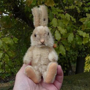画像1: 15cm Steiff Niki rabbit 推定1950年代〜1960年代 （ビンテージ）