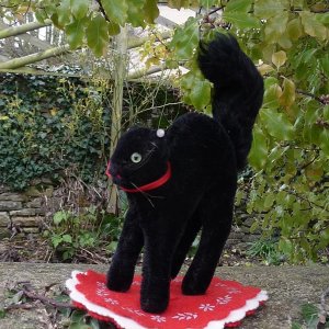 画像1: 人気商品☆ Steiff Black Tom Cat 14cm 推定1960年代（ビンテージ）