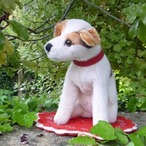 画像1: 激レアです！！ Steiff Elektrola Fox Terrier 17cm 推定1968-1969年頃（ビンテージ）