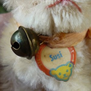 画像7: 大変かわいいお顔です☆ 10cm Steiff Susi Cat 推定1950年-1960年代（ビンテージ）