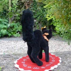 画像3: ID全てあり☆　Steiff Black Tom Cat 10cm 推定1959年-1967年（ビンテージ）