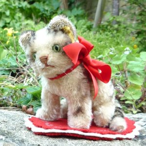 画像1: 14cm Steiff Susi Cat 推定1960年代（ビンテージ）