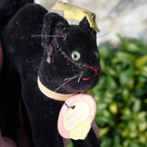 画像7: ID全てあり☆ Steiff Black Tom Cat 8cm 推定1950年-1958年頃（ビンテージ）