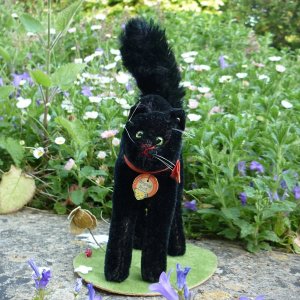 画像2: 人気商品☆ Steiff Black Tom Cat 14cm 推定1959年-1967年頃（ビンテージ）