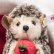 画像5: 【送料無料】シュタイフ  サンタ帽の中のテディベアとハリネズミ 14cm  (5)