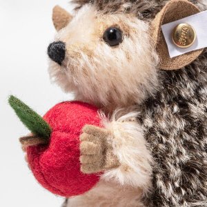 画像6: 【送料無料】シュタイフ  サンタ帽の中のテディベアとハリネズミ 14cm 