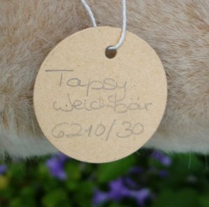 画像4: 大変貴重なお品です！ シュタイフ社アーカイブより Tapsy Bear Pale Beige 30cm 1980年〜1981年（ビンテージ）