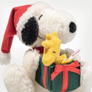 画像4: 【送料無料】シュタイフ スヌーピーとウッドストック「クリスマス」 16cm