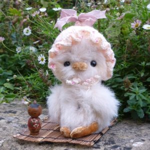 画像2: 1点もの☆ 加茂美智子さん作  Ribbon（アヒル）15cm