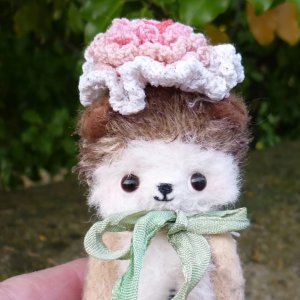 画像4: 1点もの☆ 加茂美智子さん作  Flower （ハリネズミ）10cm