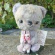 画像1: 1点もの☆ Rabbit Loving Cuddle Bear 17cm by 加藤日砂