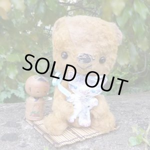 画像: 1点もの☆Sweet Cat Loving Cuddle Bear 18cm by 加藤日砂