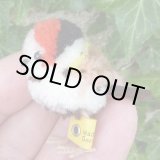 画像: エクセレントコンディション☆ Steiff Wool Bird white, brown black and red 4cm 推定1968-1978年頃（ビンテージ）
