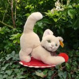 画像: ID全てあり☆大変貴重なお品です！ シュタイフ社アーカイブより Cosy Sulla Cat 16cm 1985年（ビンテージ）