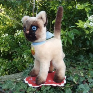 画像: 大変貴重なお品です! シュタイフ社アーカイブより Cosy Siam Cat 22cm 1970年(ビンテージ)