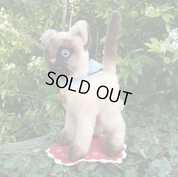 画像1: 大変貴重なお品です！ シュタイフ社アーカイブより Cosy Siam Cat 22cm 1970年（ビンテージ）