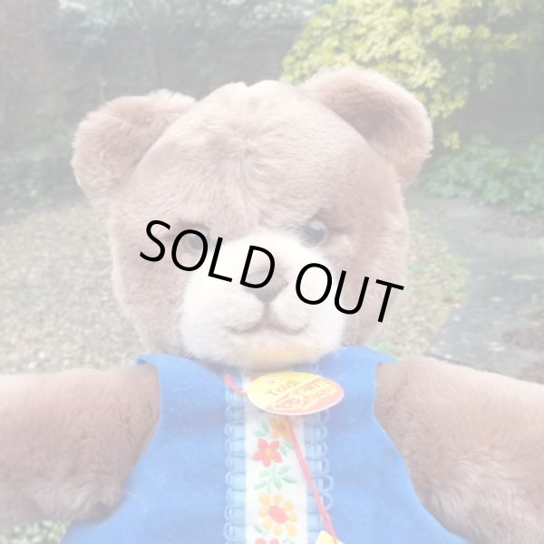 画像1: 大変貴重なお品です！ シュタイフ社アーカイブより Toldi Bear Dark Caramel 30cm 1982年（ビンテージ）