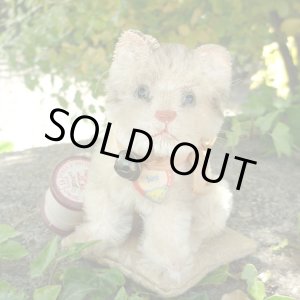 画像: 大変かわいいお顔です☆ 10cm Steiff Susi Cat 推定1950年-1960年代（ビンテージ）