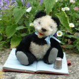 画像: 15cm Steiff Panda 推定1951年〜1961年頃　（ビンテージ）