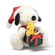 画像2: 【送料無料】シュタイフ スヌーピーとウッドストック「クリスマス」 16cm