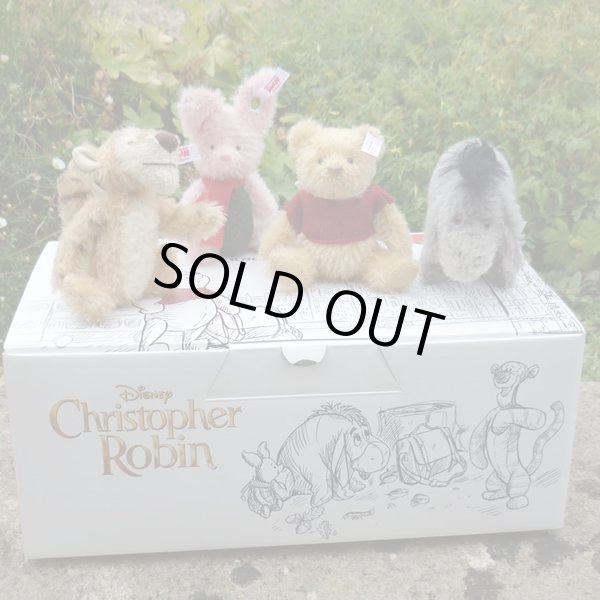 画像1: 1セット限り☆　2018年　シュタイフ Christopher Robin（プーと大人になった僕）ギフトセット（英米限定）755番
