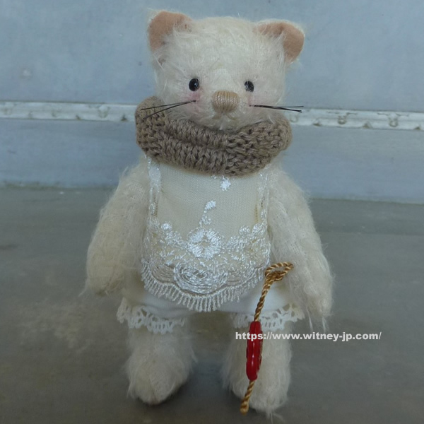 画像1: テディハーマン ネコのミシェル 14cm