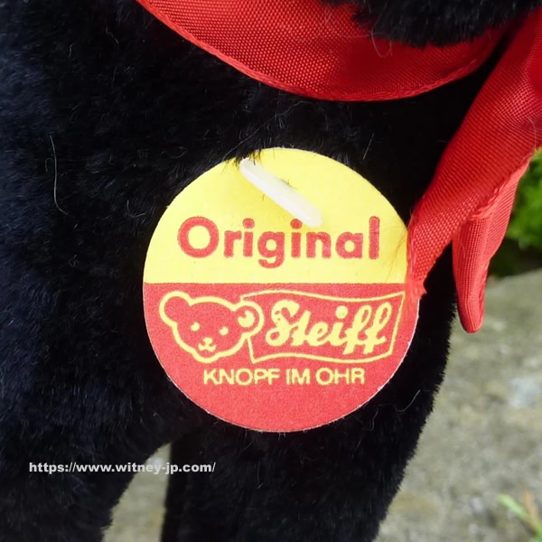 Steiff Black Tom Cat from the Steiff Archives, dated 1972