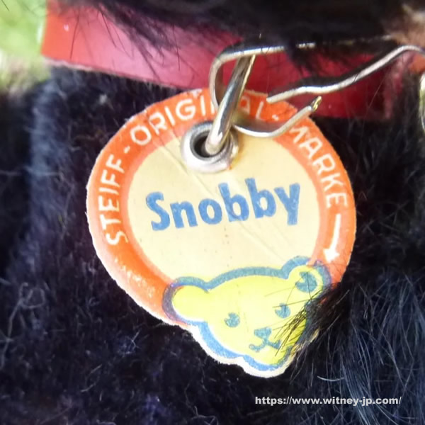 シュタイフ社 「スノビー(Snobby)」ヴィンテージ プードル黒　最小サイズ シュタイフ社 「スノビー(Snobby)」ヴィンテージ プードル黒