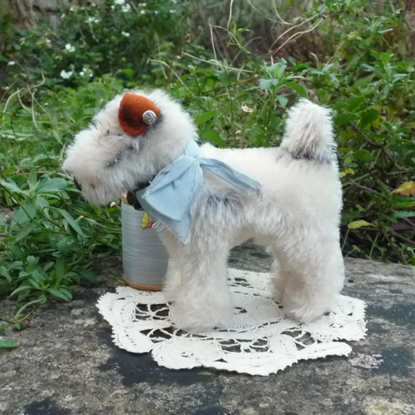 画像1: エクセレントコンディション☆　10cm Steiff Foxy Fox Terrier 推定1959年-1967年頃　（ビンテージ）