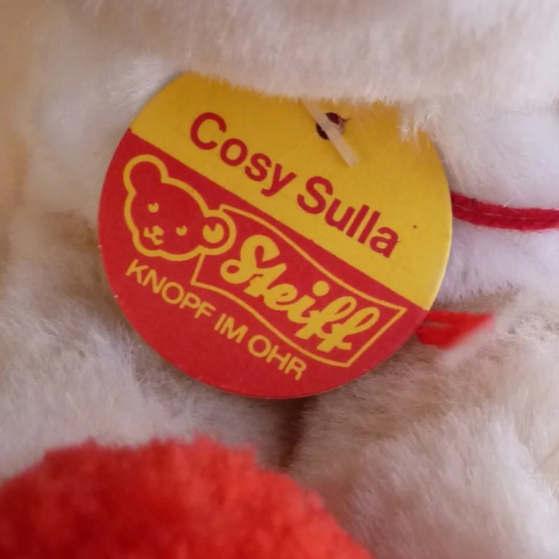 画像: ID全てあり☆大変貴重なお品です！ シュタイフ社アーカイブより Cosy Sulla Cat 22cm 1985年（ビンテージ）