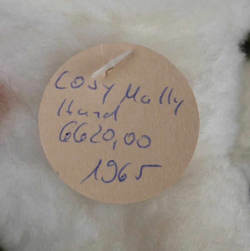 画像: 大変貴重なお品です！ シュタイフ社アーカイブより Cosy Molly Dog 20cm 1965年（ビンテージ）