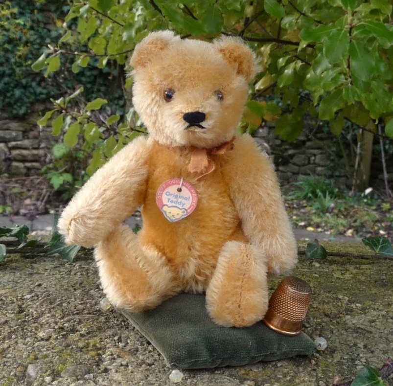 画像2: Steiff Blond Original Teddy 15cm 推定1960年代　（ビンテージ）
