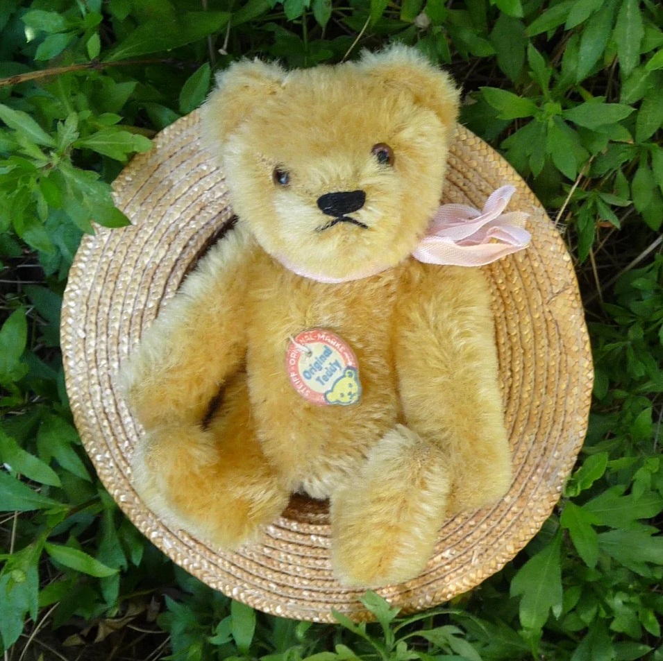 画像1: Steiff Blond Original Teddy 15cm 推定1960年代　（ビンテージ）